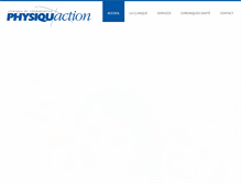 Tablet Screenshot of physiquaction.com